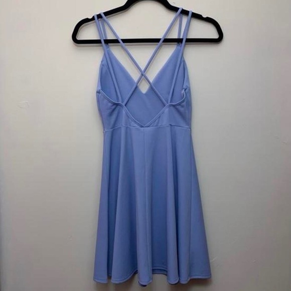 Blue Cross Back Dress - Picture 2 of 3